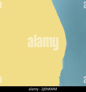 Light yellow blue paper copy space . High quality and resolution beautiful photo concept Stock Photo