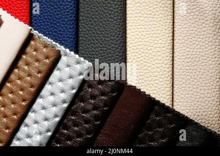 Dermatin background in your stylish colours close-up. Stock Photo