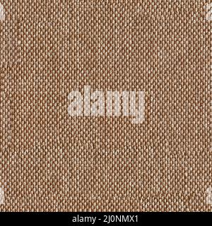 Texture canvas brown background. Seamless square texture. Stock Photo