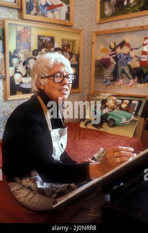 Artist Beryl Cook 1982 Stock Photo