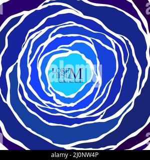 Blue abstract graphic background. Vector illustration Stock Vector