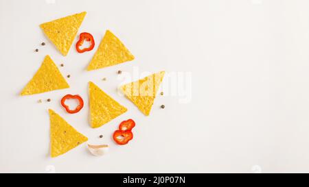 Nacho chips . High quality and resolution beautiful photo concept Stock Photo