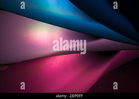 abstract photos of folded colored paper Stock Photo