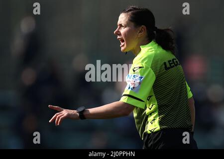 Milan, Italy. 20th Mar, 2022. Kateryna Monzul' shouts during Inter - FC Internazionale vs UC Sampdoria, Italian football Serie A Women match in Milan, Italy, March 20 2022 Credit: Independent Photo Agency/Alamy Live News Stock Photo