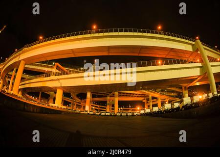 Bayshore Route Daikoku Junction (Tsurumi-ku, Yokohama City) Stock Photo