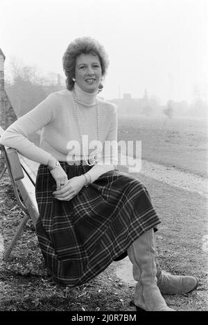 Linda Sawford, former lover of Elton John. She lived with Elton for around nine months in 1970. February 1984. Stock Photo