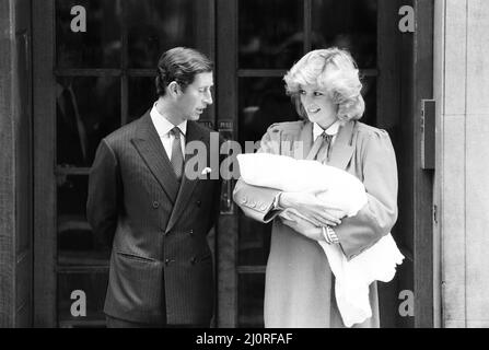 The Prince and Princess of Wales at Neil Diamond's concert at the National  Exhibition Centre, Birmingham. The Princess, nearly 7 months pregnant, is  pictured chatting to the singer. The cuddly Garfield toy