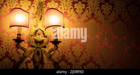 Vintage venetian background. Retro pattern old decorative wallpaper. Stock Photo