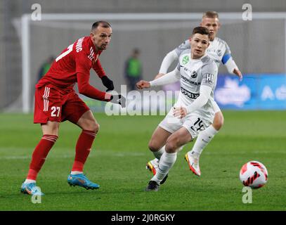 BUDAPEST, HUNGARY - MARCH 6: Claudiu Bumba of Kisvarda Master Good