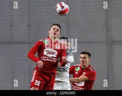 BUDAPEST, HUNGARY - MARCH 6: (l-r) Jaroslav Navratil of Kisvarda