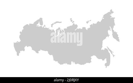 Contour conditional map of Russia in the colors of the Russian flag. Flat  map of the borders of the Russian Federation. Scalable design Stock Vector  Image & Art - Alamy