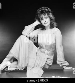 Lysette Anthony, British actress aged 20 years old, stars in new fantasy film Krull, she plays the character Princess Lyssa, Studio Pix, London, 14th December 1983. Stock Photo