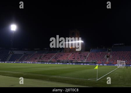 Bologna, Italy. 20 March, 2022. A general view inside the stadium prior to the Serie A match between Bologna FC and Atalanta BC at Stadio Renato Dall'Ara on March 20, 2022. Credit: Ciancaphoto Studio/Alamy Live News Stock Photo