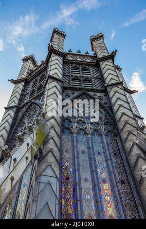 ELY, CAMBRIDGESHIRE, UK - NOVEMBER 22 : Octagon tower at Ely Cathedral in Ely on November 22, 2012 Stock Photo