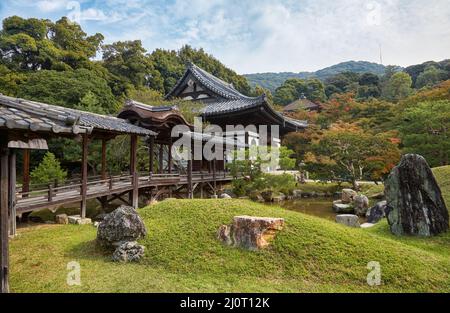 Kaizando Hall in Kodai-ji (Kodaiji-jushozenji) Zen Buddhist Temple, Kyoto, Japan Stock Photo