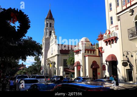 Cathedral Basilica of St. Augustine in St.Augustine.Florida.USA Stock Photo