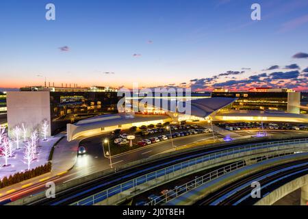 TWA Hotel Terminal New York JFK Airport Stock Photo