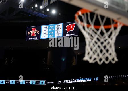 Milwaukee, WI, USA. 20th Mar, 2022. Wisconsin Badgers guard Johnny ...