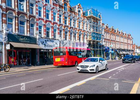 LONDON, UK - MARCH 19, 2022: Muswell Hill is a suburban district of the London Borough of Haringey. Stock Photo