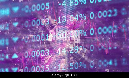 Data transferring in cyberspace, communication concept, technology innovation Stock Photo