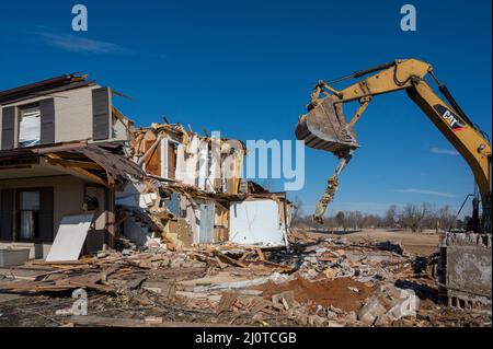 Dawson Springs, KY, January 22, 2022 -- This town was hit hard by the tornado that torn through in December. Cleanup is ongoing in this small town. Photo by Liz Roll/FEMA Stock Photo