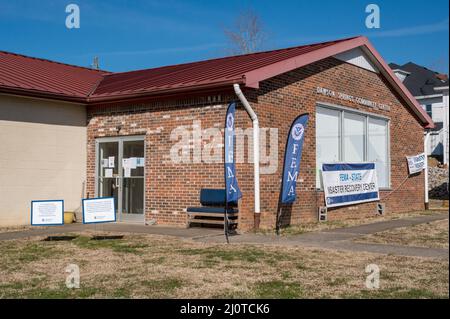 Dawson Springs, , KY, January 22, 2022 -- FEMA has opened a Disaster Recovery Center for tornado survivors to come in and get information and register for assistance. The tornado devastated the town in early December. Photo by Liz Roll/FEMA Stock Photo