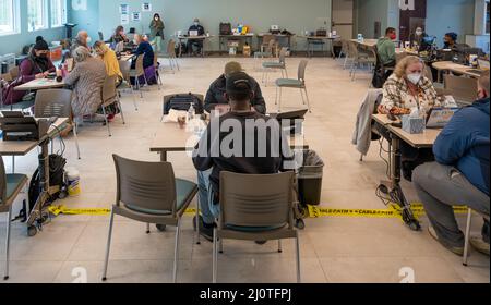 Mayfield, KY, January 24, 2022 -- A FEMA Disaster Recovery Center is ...