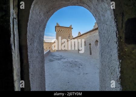 Historic Fortified Residence Of Kasbah Amridil in Morocco, Africa Stock Photo