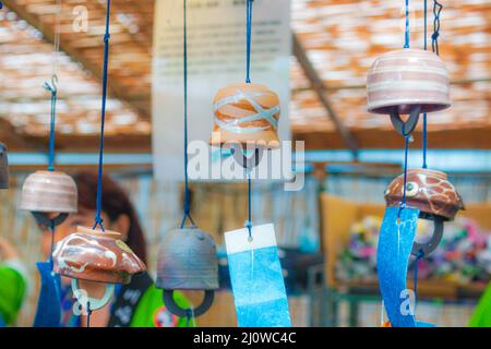 Summer of wind chimes (Japanese culture) Stock Photo