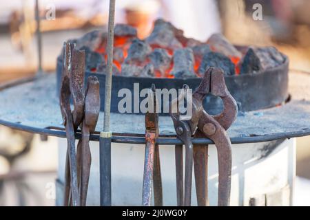 Blacksmith tools Stock Photo