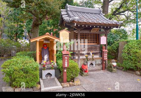 Megumi Jizoson shrine at the Sensoji Kannon temple in Asakusa. T Stock Photo