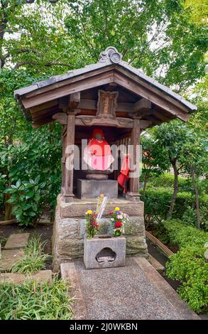 Shotoku Jizoson shrine at the Sensoji Kannon temple in Asakusa. Stock Photo