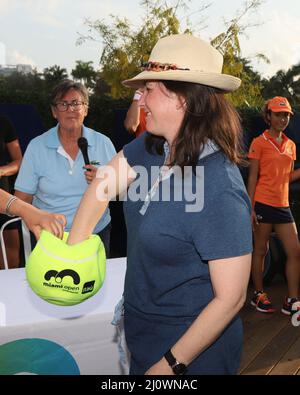 Miami, Florida, USA. 20th Mar, 2022. Atmosphere attends the 2022 Miami Open Women's Draw Ceremony Hosted by Ruthie Polinksi of NBC6, the Miami Open Women's Draw ceremony will feature World No. 5 Anett Kontaveit, and Florida-native Coco Gauff, tournament director James Blake, and co-tournament referee Pam Whytcross at The Wharf on March 20, 2022 in Miami, Florida People: Atmosphere . Credit: Hoome.Com Media Punch/Alamy Live News Stock Photo