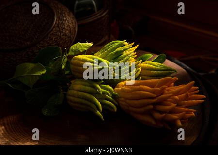 Close up of buddha's hand fruit Stock Photo