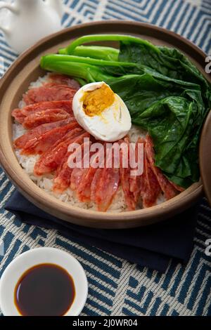 Chinese claypot rice Stock Photo