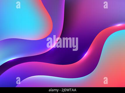 Abstract mesh design of colorful decorative style artwork. Well organized for object grouping layers. Illustration vector Stock Vector