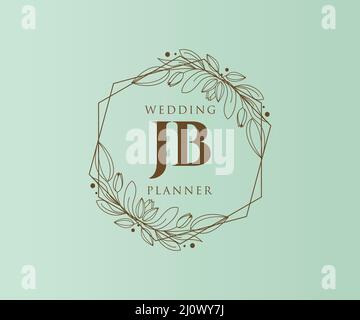 JB Initials letter Wedding monogram logos collection, hand drawn modern  minimalistic and floral templates for Invitation cards, Save the Date,  elegant identity for restaurant, boutique, cafe in vector 15900163 Vector  Art at Vecteezy
