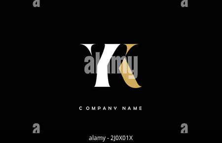 YK or ky alphabets letters logo monogram Stock Vector