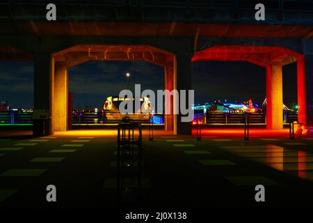 Minato Mirai of night view Stock Photo