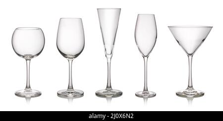 Glass on a white background Stock Photo