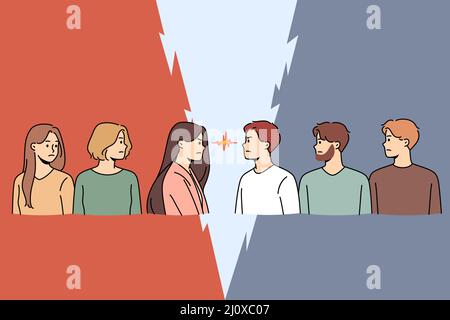 Gender rivalry concept Stock Vector Image & Art - Alamy