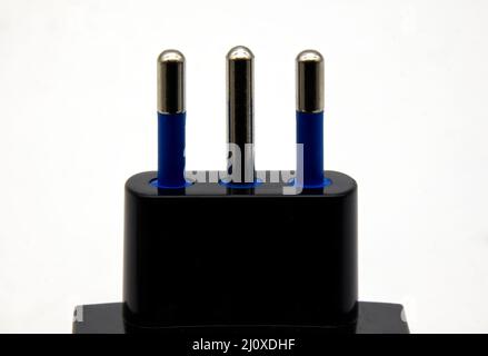 European Plug, isolated on white background Stock Photo