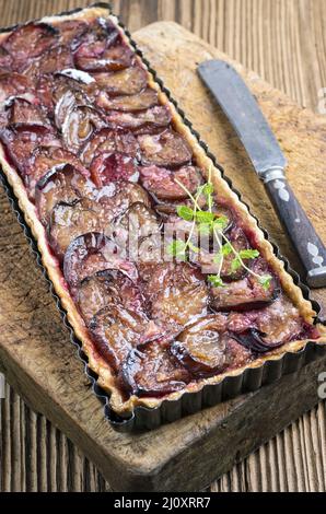 Plum pastry Stock Photo