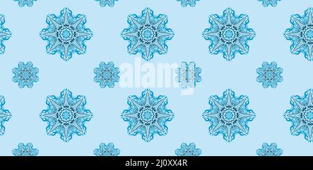 seamless pattern of sea flowers, sea background for gift wrapping. Vector illustration Stock Vector