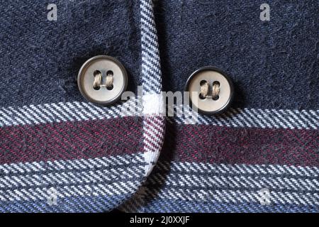 Button on a cloth Stock Photo