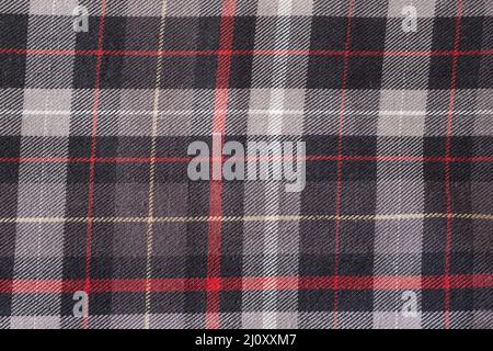 Cloth with plaid pattern Stock Photo