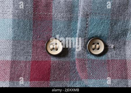 Button on a cloth Stock Photo
