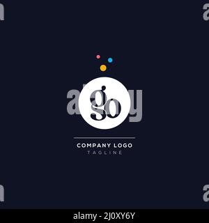 N Letter Design with Creative Dots Bubble Circles and Blue Pink Colors ...