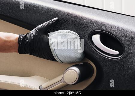 Dry Cleaning of Car Interior with Vacuum Cleaner Stock Photo - Image of  inside, interior: 136608448