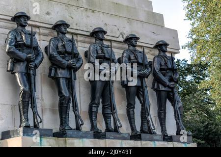 LONDON - NOVEMBER 3 : The Guards Memorial in London on November 3, 2013 Stock Photo